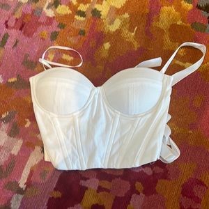 Princess Polly corset top. Ribbon tied back